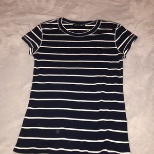 Ralph Lauren women’s fit navy and white stripe top